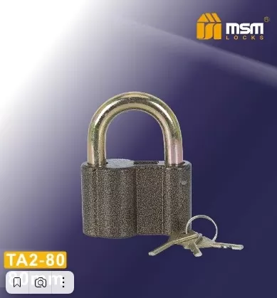 Замок навесной MSM TA2-L80, 3 ключа, 00000002981 фото в Москве