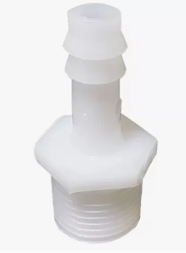 Штуцер пластиковый для шланга 1/2 В, Белый QUATTRO ELEMENTI 771-916 фото в Москве