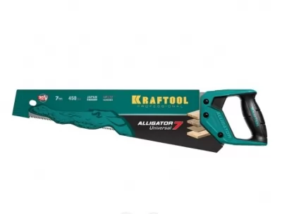 Ножовка Kraftool Alligator 7 универсальная 450 мм 7- TPI- 3D 15004-45_z01 купить в Москве
