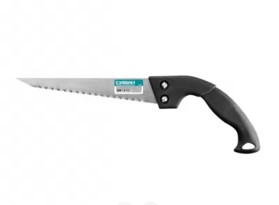 Выкружная ножовка по гипсокартону Сибин 200 мм 15058 купить в Москве