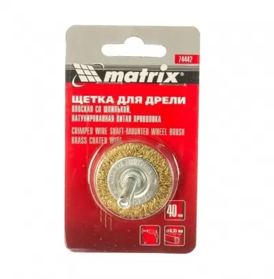 Щетка дисковая для дрели 40 мм Matriх 74442 купить в Москве