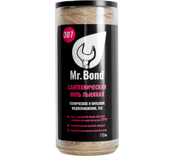 Купить Льняная сантехническая нить Mr.Bond 307 MB5030700110