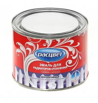 Краска для радиаторов Расцвет 0,5кг, белая купить в Москве