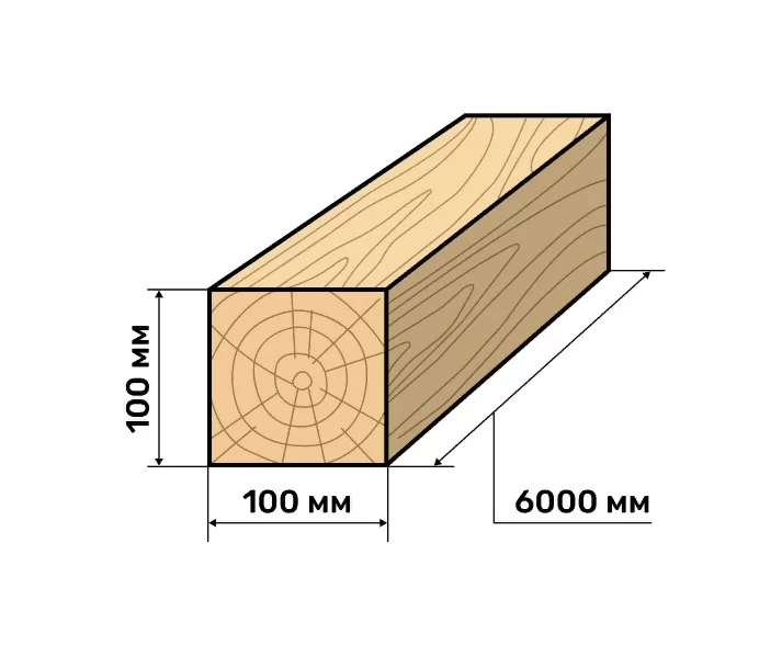 Купить Брус 100 150 6000