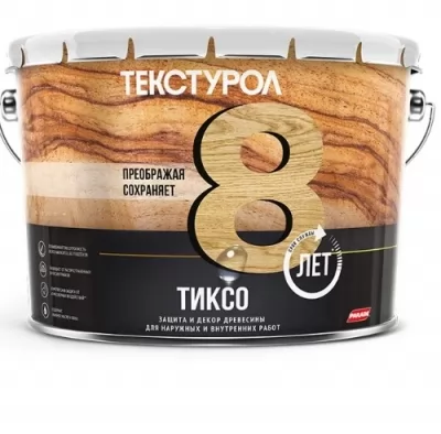 Биоцидная пропитка ТЕКСТУРОЛ Тиксо 10 л, орех 90005008680 купить в Москве
