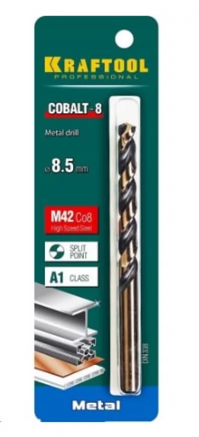 Сверло по металлу COBALT HSS-Co 8%  8,5мм 29656-8.5 купить в Москве