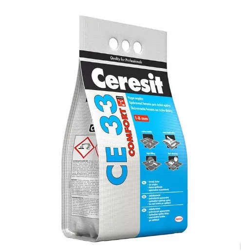 Затирка цементная Ceresit CE 33 № 07 Серый  2 кг фото