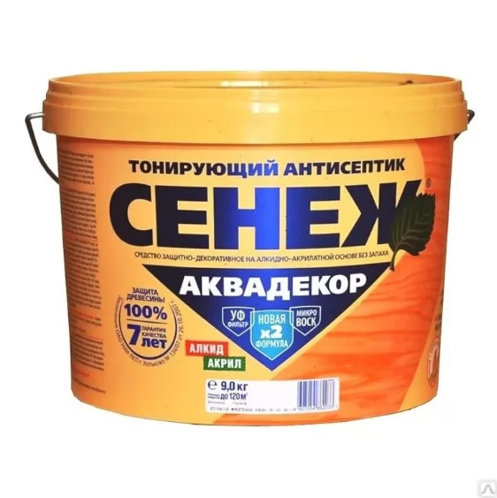 Аквадекор Сенеж  102  бесцветный 0,9 кг фото в Москве