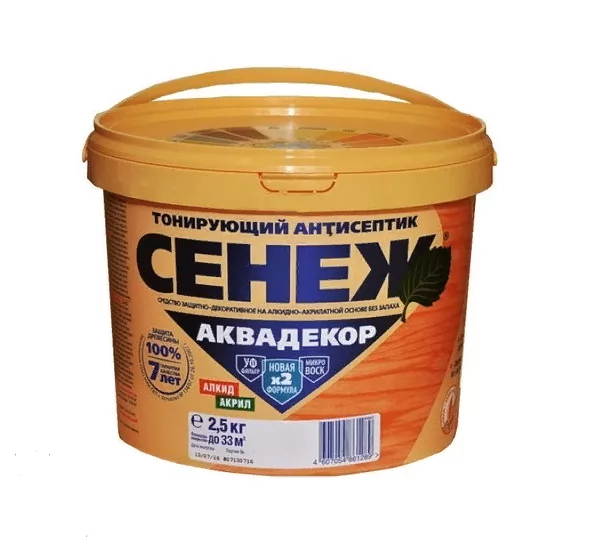 Аквадекор Сенеж  102  бесцветный 2.5 кг фото в Москве