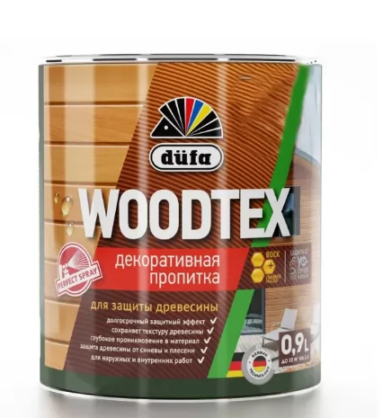 Пропитка Dufa Woodtex белый  0.9л фото в Москве