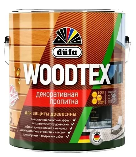 Пропитка Dufa Woodtex бесцветный  3л фото в Москве