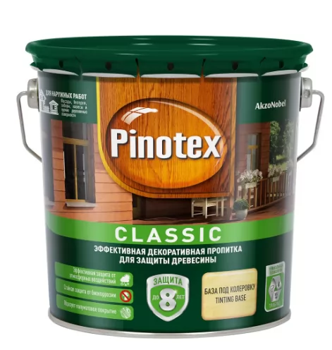 Пропитка Pinotex Classic бесцветный 2.7л фото в Москве