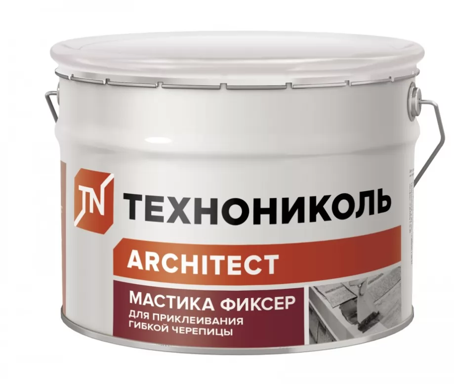 Мастика для гибкой черепицы Технониколь № 23 (Фиксер) ведро 12 кг фото в Москве