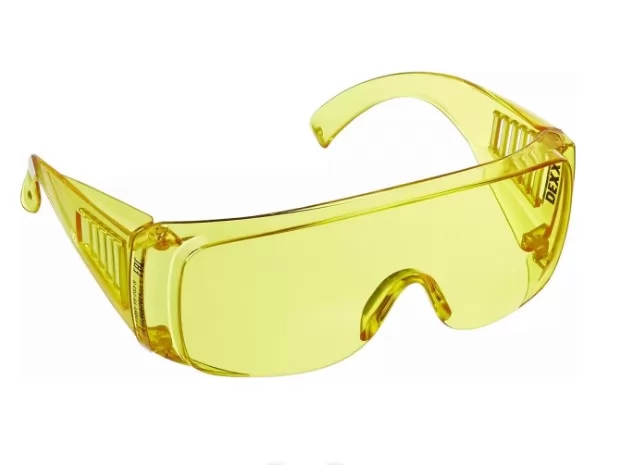 Желтые защитные очки DEXX открытого типа фото в Москве