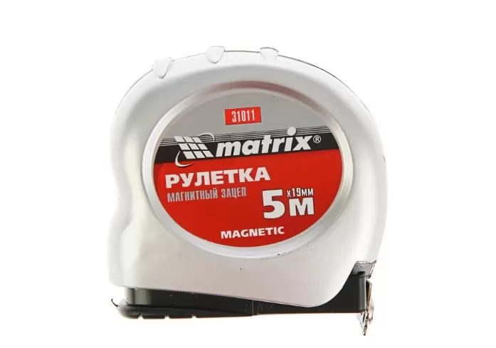 Рулетка Magnetic 5мх19мм магнитный зацеп Matrix фото в Москве