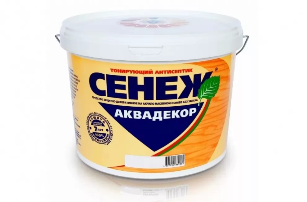 Пропитка Аквадекор Сенеж 0,9 кг. Калужница 11046 фото в Москве
