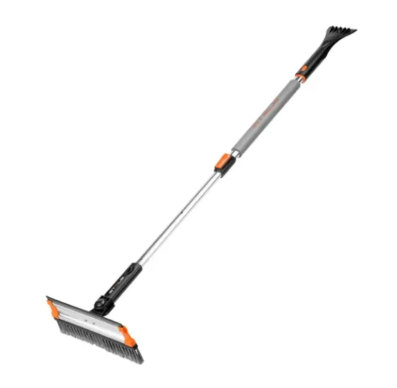 Купить Телескопическая щетка-сметка для снега со скребком и водосгоном, поворотная голова STELS 55299