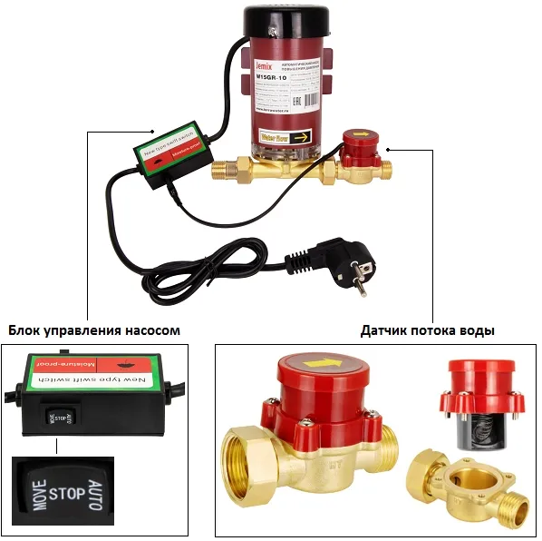 Купить Насос повышающий давление JEMIX W15GR-15 AUTO ПВН15-15