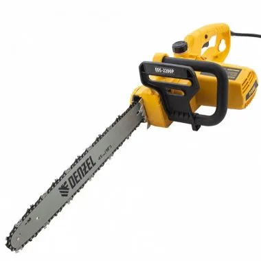 Купить Пила цепная электрическая DENZEL EDS-2200P, 2.2 кВт, шина 45 см, шаг 3/8, 63 звена