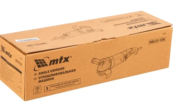 Купить Машина шлифовальная угловая MTX MAG125-800, 800 Вт, 125 мм, 12000 об/мин 26981