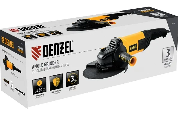 Купить Угловая шлифовальная машина DENZEL AG230-2400 26915
