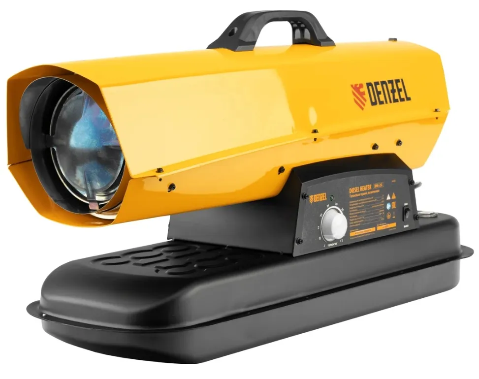 Купить Дизельная тепловая пушка Denzel dhg-25i, 25 квт, 600 м3/ч, термостат 96483