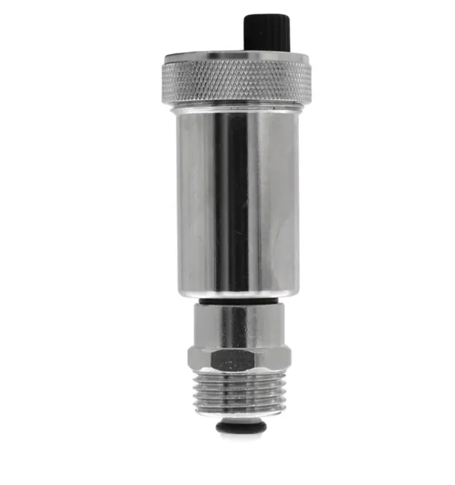 Купить Воздухоотводчик прямой 3/8х1/2 с отсекающим клапаном хромированный PF504