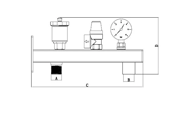 Купить Группа безопасности котла ONDO настенная 3/4 (6 бар) OGBKN001