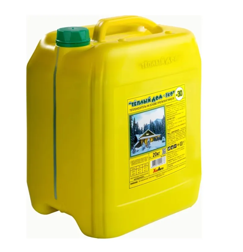 Купить Теплоноситель Теплый дом ЭКО -20 градусов 10 кг зелёный