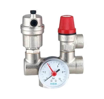 Купить Группа безопасности котла проходная VIEIR 3/4″ 3 бар (20/1шт) AQ1124