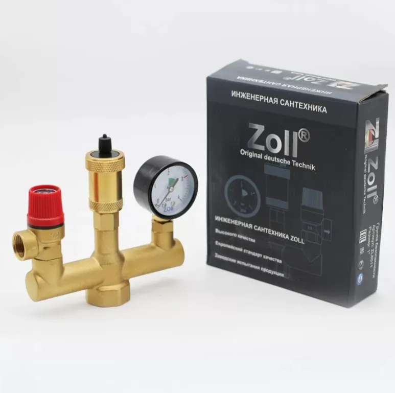 Купить Группа Безопасности котла 1 дюйм на 3 бар Zoll ZL6011