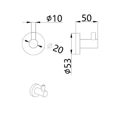 Купить Аксессуары для ванной AQUAme набор AQM7221CR