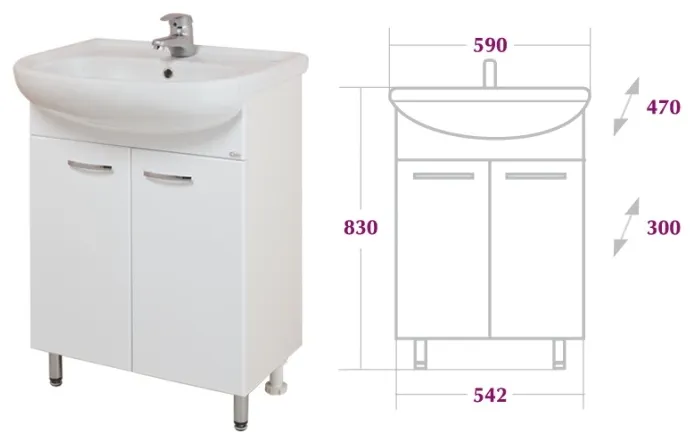 Купить Тумба КОРАЛЛ 60.10 ум.Уют 60