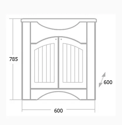 Купить Тумба для комплекта Onika Арно 60.11 белое дерево напольная, угловая