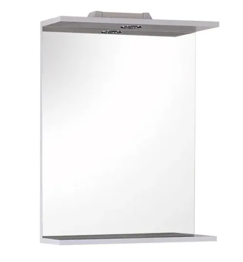 Купить Зеркало Onika ОМЕГА 52 белое, с подсветкой 205206