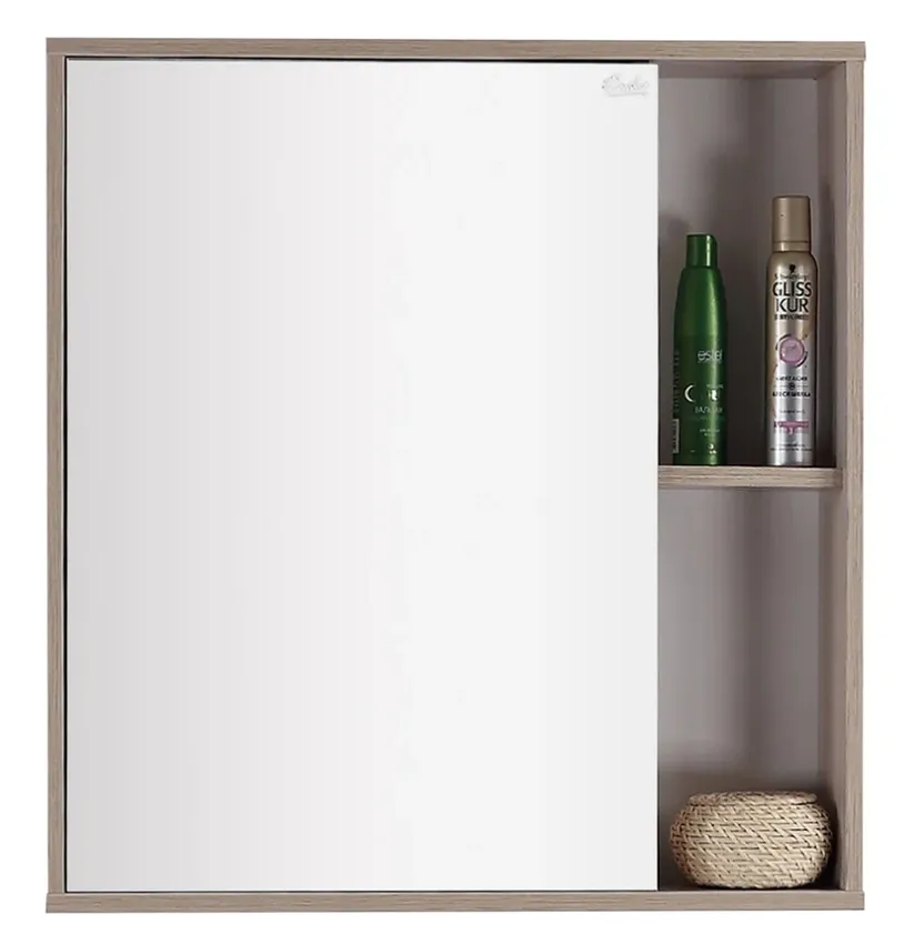 Купить Шкаф-зеркало Onika Дельта 70 ясень шимо, универсальный 207020