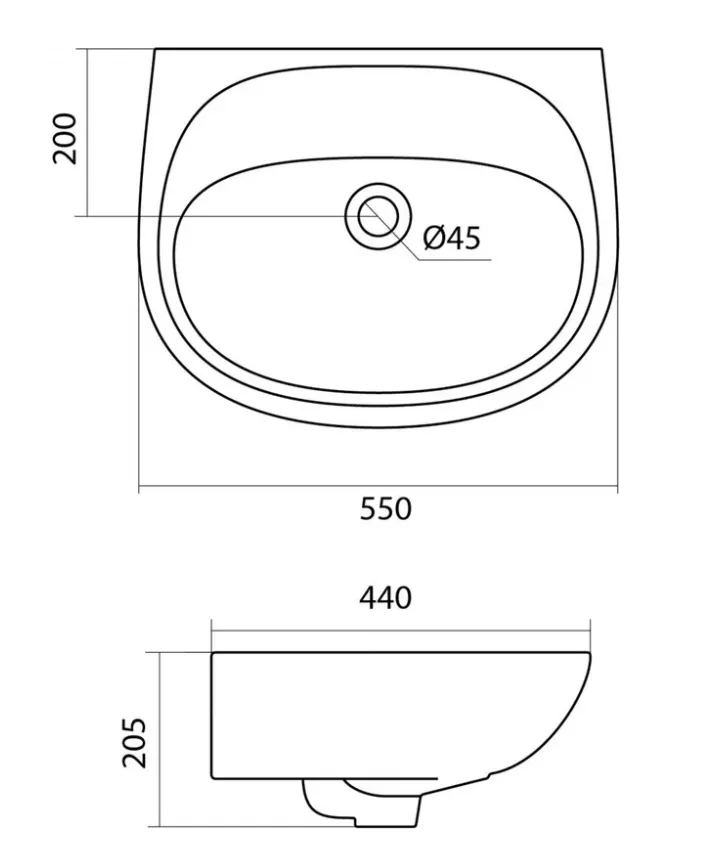 Купить Умывальник Santek Анимо-55 без отверстия 1WH110499 00037876