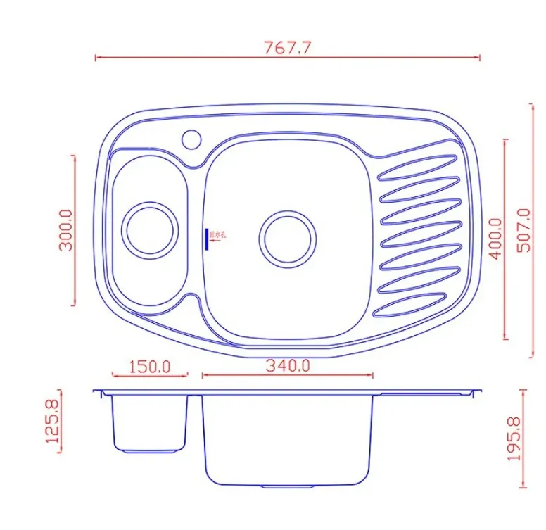 Купить Врезная мойка MATTEO TIRRENO A нержавеющая сталь 7851А