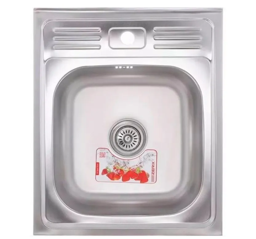 Купить Мойка для кухни ZERIX Z5060-04-160E Накладная / без сифона
