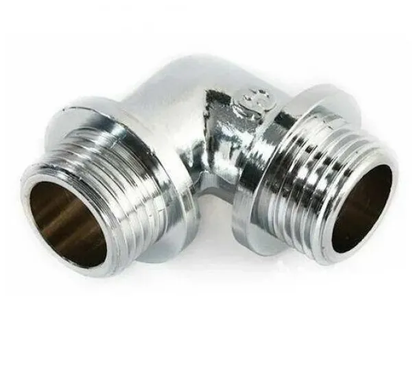 Купить Уголок резьбовой 3/4" штуцер-штуцер латунный хром General Fittings