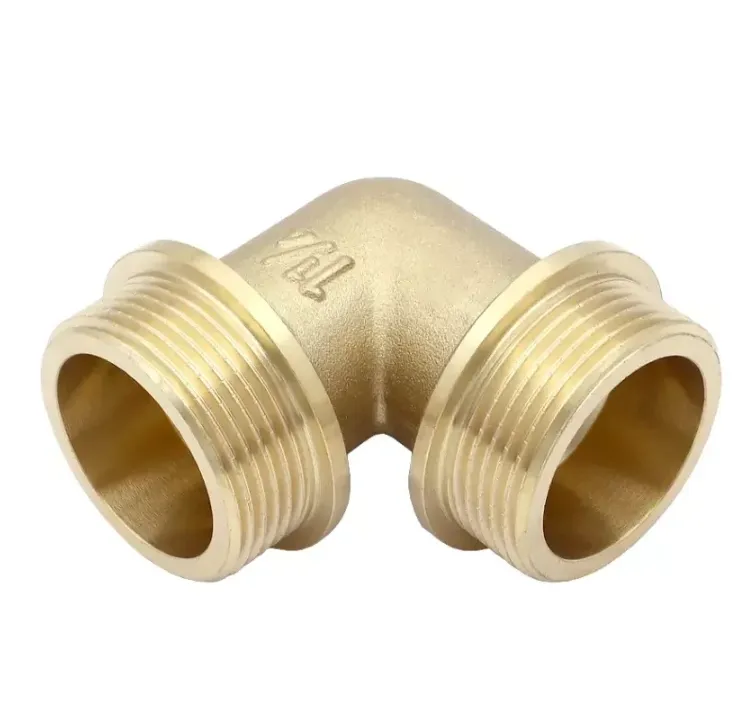 Купить Уголок латунный 3/4 штуцер х 3/4 штуцер VIEIR (100/10шт) 90 град