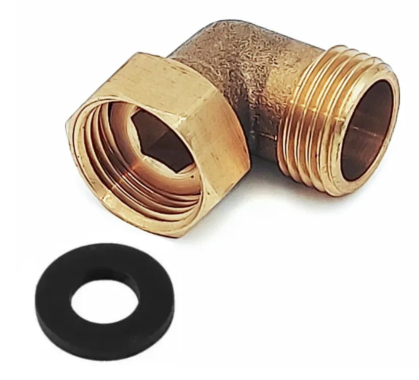 Купить Уголок латунный с накидной гайкой 1/2" × 1/2" ViEiR (400/25 шт) VRDN5-1515