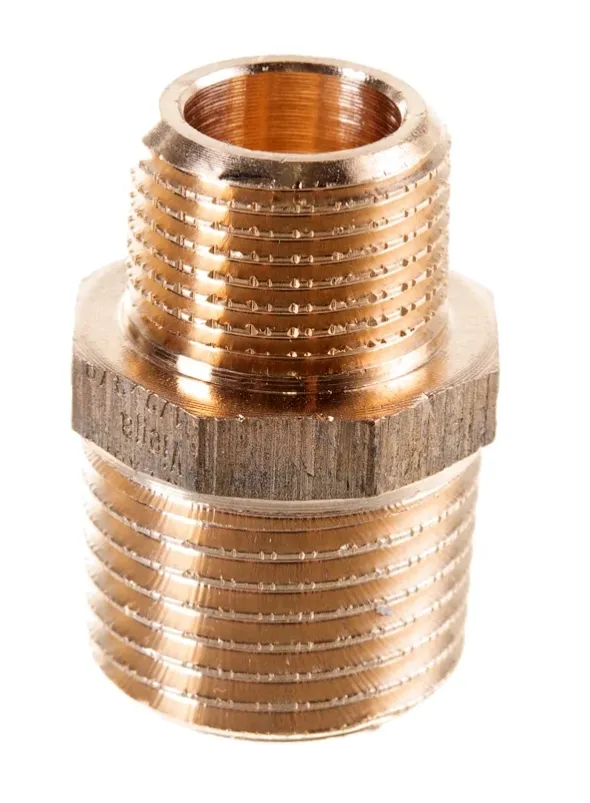 Купить Ниппель Viega НН, 1/2", 3/8", бронза, редукционный 266530