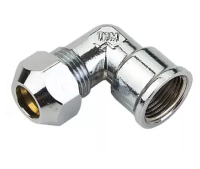 Купить Муфта угловая цанга 10 х 1/2"F гайка TIM L082F