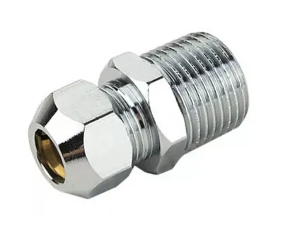 Купить Муфта прямая цанга 10 х 1/2"M штуцер K-SM1002 TIM