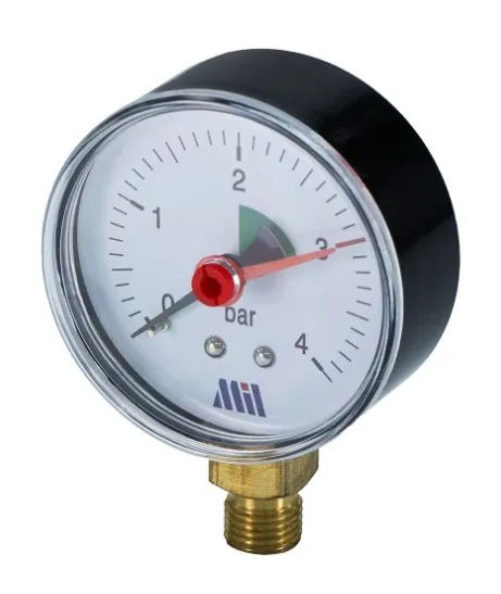 Купить Манометр вертикальный Millennium 1/4" 63/ 4 бар MVML140463