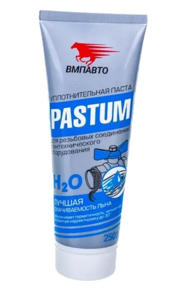 Купить Паста для сантехнического оборудования ВМПАВТО Pastum H2O, 250 г, туба 8105