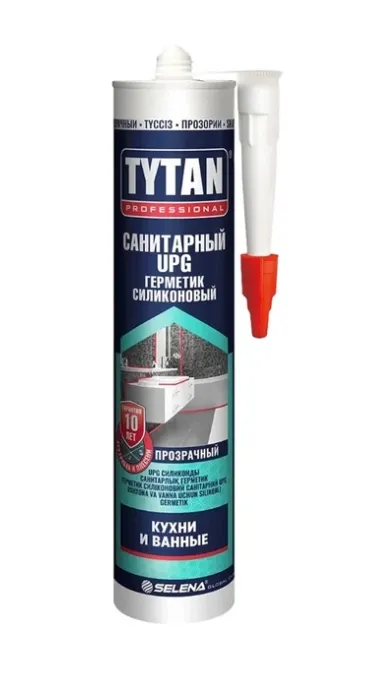 Купить Герметик силиконовый санитарный Tytan Professional UPG прозрачный 280 мл
