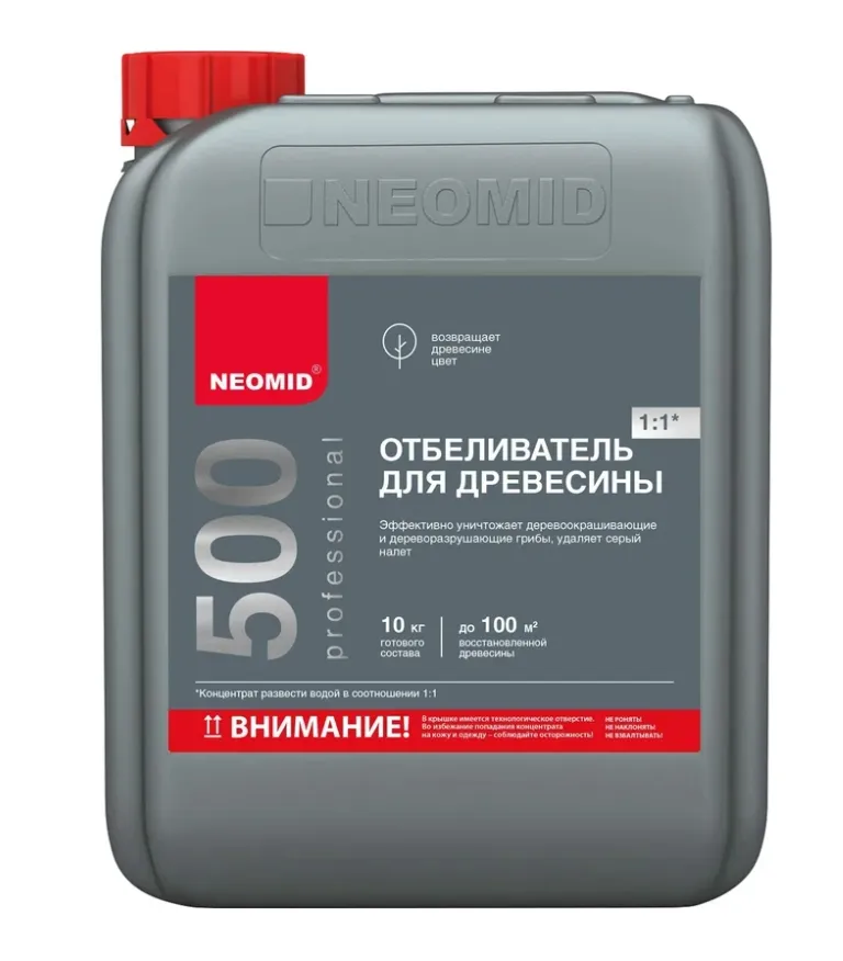 Купить Отбеливающий состав для древесины Neomid 500 /5 кг./ - Н-500-5/к1:1