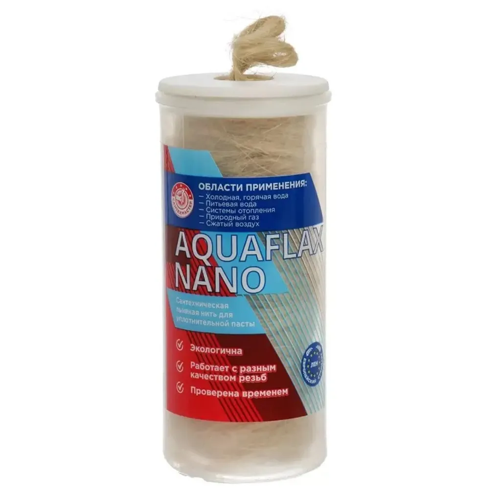 Купить Сантехническая льняная нить Aquaflax nano, стакан, 40гр